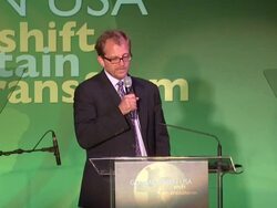 SPEECH: Matt Petersen (CEO of Global Green USA) thanks their sponsor Sprint at the Global Green USA Celebrates 15th Annual Millennium Awards at Santa Monica CA. (Footage by WireImage Video/Getty Images Entertainment Video) Stock Footage