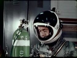 Astronaut Alan Shepard preparing for Project Mercury 3 mission Stock Footage
