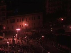 Cairo's Tahrir Square at Night News Clip
