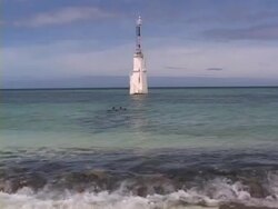 Waves lapping on the shore Stock Footage