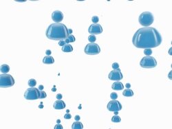 3D users community Stock Footage