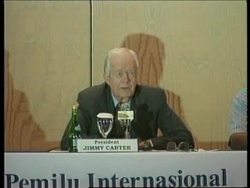 INDONESIA: JIMMY CARTER MEETS PRESIDENT HABIBIE News Clip