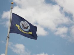 United States Navy Flag Stock Footage