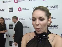 INTERVIEW - Skylar Grey - Elton John AIDS Foundation Presents 22nd Annual Academy Awards Viewing Party Sponsored By Chopard, Neuro Drinks And Wells Fargo Stock Footage