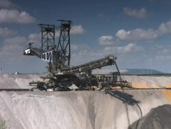 Open cast mining Stock Footage