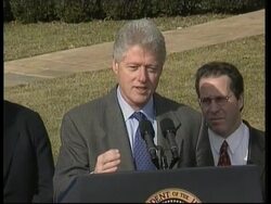 USA: PRESIDENT CLINTON'S ECONOMIC REPORT News Clip