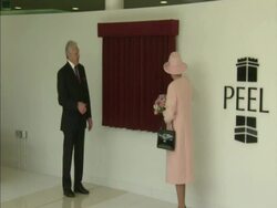 The Queen Officially Opens the BBC Media City News Clip