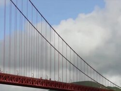 Golden Gate Bridge Zoom Stock Footage