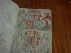 Coats of Arms including those of Tudor Kings and Queens , England, UK Stock Footage