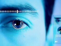 Biometric Security Eye Scan Rejected Stock Footage