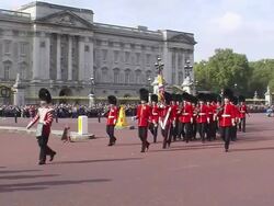 Changing Guard Buckingham Palace Stock Footage