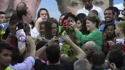 With less than a week until the first round of presidential elections in Brazil the three leading candidates were out in the country's two largest cities on Tuesday trying to secure votes. News Clip