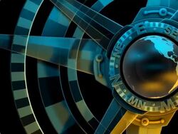 (Loop) Global Compass Rose, Cardinal points, GPS, Survey, Orienteering Stock Footage