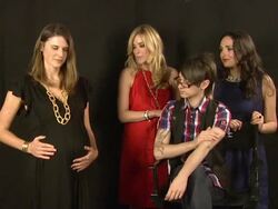 Christian Siriano and the Moody Mamas Debut Maternity Collection Stock Footage