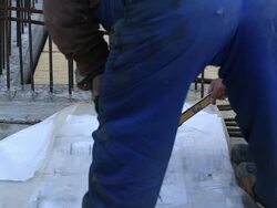 Construction Professionals Studying House Plan CU Stock Footage