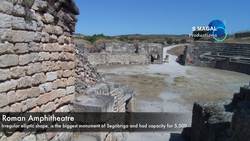 Spain, Segorbiga Roman Amphitheatre Stock Footage