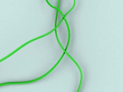 Plane made of green wires Stock Footage