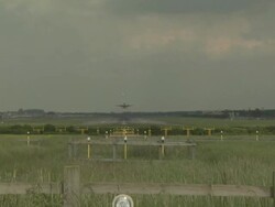 Gatwick Airport, Boeing 757 Taking Off, England, United Kingdom Stock Footage