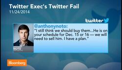 Twitters Noto Suffers Twitter Fail on Company Business News Clip