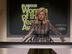 SPEECH - Arianna Huffington and Natalia Vodianova at Glamour Magazine's 24th Annual Women Of The Year Awards Stock Footage