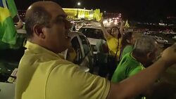 CLEAN : Pro and anti Rousseff protesters clash in Brasilia News Clip