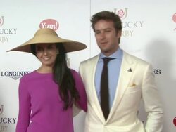 Armie Hammer and Elizabeth Chambers at Moet & Chandon Toasts The 139th Kentucky Derby Stock Footage
