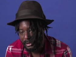 k-os interview (clip 1) Stock Footage