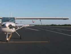 Airplanes Sitting on Ramp Stock Footage