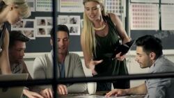 Small business meeting Stock Footage