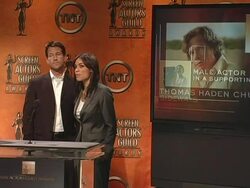 2005 Screen Actors Guild SAG Awards Nominations Announcements Stock Footage