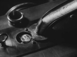 Counting and weighing gold coins Stock Footage
