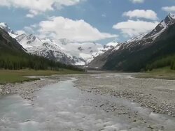 mountain landscape changing seasons Stock Footage