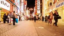 HD Time Lapse : Namba Zone in Osaka Stock Footage