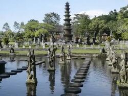 MS Water Temple / Tirta Ganga, Indonesia  Stock Footage