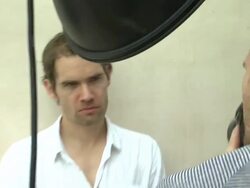 Christian ZÂŸbert at Three Quarter Moon Interviews: 8th Dubai International Film Festival 2011 on December 11 in Dubai, United Arab Emirates (Foootage by Getty/Wire) Stock Footage