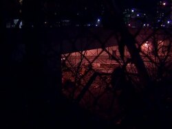 Makeshift tents of homeless people at night News Clip