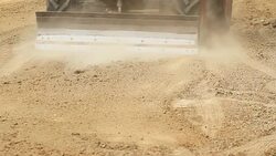 Tractor Clearing the Land on the mountain Stock Footage