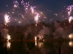 HD 1080i Fireworks with Sound 2 Stock Footage