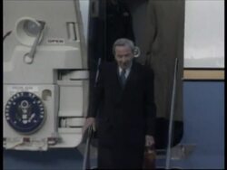 USA: OHIO: WARREN CHRISTOPHER ARRIVES AT BOSNIA PEACE TALKS News Clip