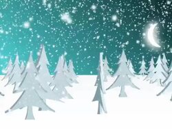 White Christmas Winter Background Stock Footage