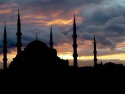 Blue Mosque Stock Footage