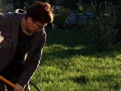 HD: Raking The Soil Stock Footage