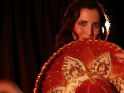 Burlesque dancer performing Stock Footage