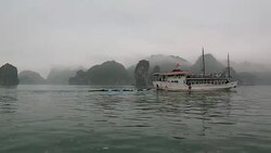 Halong Bay Landscape, Vietnam Stock Footage