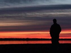 Beach Sunset  Walk Stock Footage