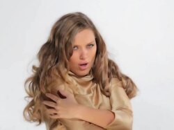 Happy Blond Girl Stock Footage