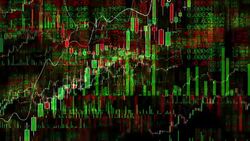 Growing Financial Charts Loop. Moves through. Stock Footage