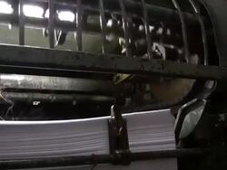 Printing Press Stock Footage