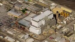 Aerials of Hinkley Point B Power Station and Hinkley Point C construction site News Clip
