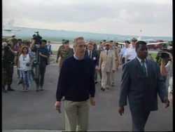 CONGO: BRAZZAVILLE: BELGIAN DEFENCE MINISTER JEAN-POL PONCELET VISIT News Clip